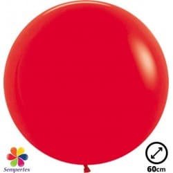 Ballon latex ''Rouge'' 60 cm