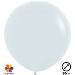 Ballon latex ''Blanc'' 60 cm 