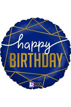 Ballon alu ''Happy Birthday Navy''