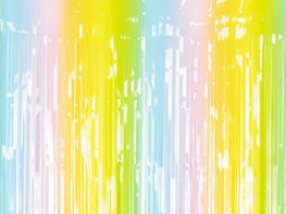Rideau &agrave; franges ''Rainbow''