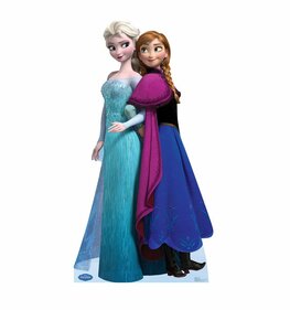 Affiche g&eacute;ante cartonn&eacute;e '' ELSA et Anna'' &agrave; louer