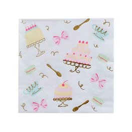 Serviettes ''g&acirc;teau gourmand''