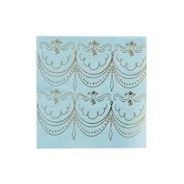 Petites serviettes turquoises '' gourmand''