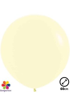 Ballon latex ''Jaune pastel'' 60 cm