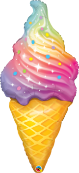 Ballon alu glace 114 cm