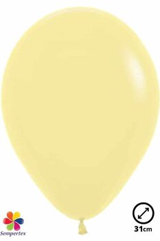 50 ballons latex ''Pastel Yellow'' 31 cm 