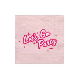 Serviettes Let's Party ''Bonjour F&ecirc;te''