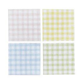 Serviettes Vichy Pastel