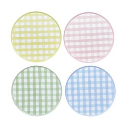 Assiettes Vichy Pastel