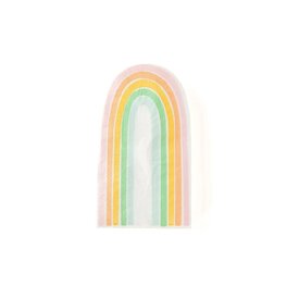 Serviettes en forme d'arc-en-ciel