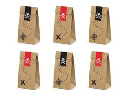 Sachets &agrave; friandises Pirate Kraft