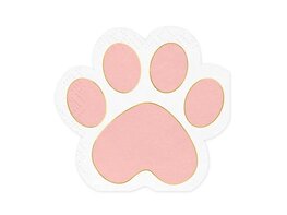Serviettes ''Patte ROSE''