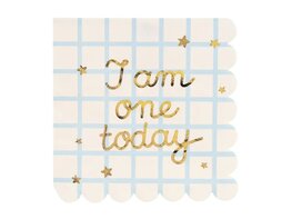 Seriviettes Today I AM ONE