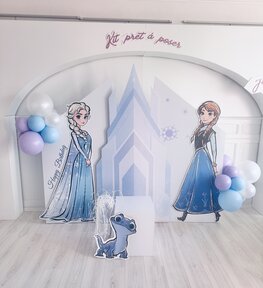 Kit pr&ecirc;t &agrave; poser '' Reine des Neiges''