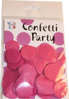 Confettis soie fuchsia