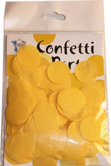 Confettis soie jaunes