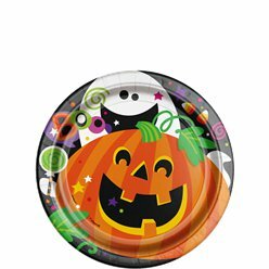 Petites assiettes citrouille halloween