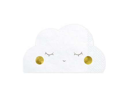 Serviettes nuage endormi 