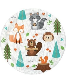 Petites assiettes animaux de la for&ecirc;t