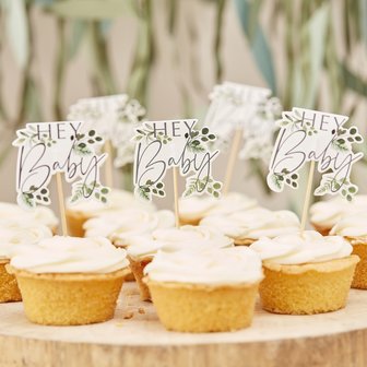 Cupcake toppers Botanical baby 