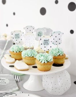 Cupcakes toppers born to be loved
