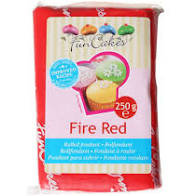P&acirc;te &agrave; sucre rouge feu FUNCAKES