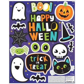 Stickers d&#039;Halloween pour fen&ecirc;tres et miroirs