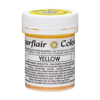 Colorant chocolat - Yellow - Sugarflair