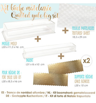 Kit moule b&ucirc;che matelass&eacute;e 