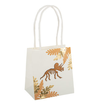 4 Sacs Cadeaux Dinosaures White &amp; Kraft