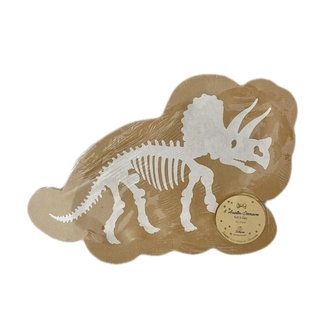 8 Petites assiettes Dinosaure White &amp; Kraft