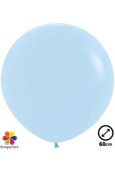 Ballon latex &#039;&#039;Pastel Matte Blue&#039;&#039; 60 cm