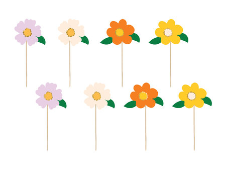 Cake toppers &#039;&#039;Flower set&#039;&#039;
