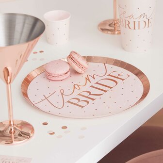 Assiettes Team Bride Rose gold