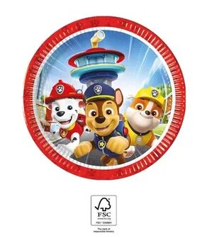 Petites assiettes &#039;&#039;Pat patrouille&#039;&#039; Marcus , Chase &amp; Ruben
