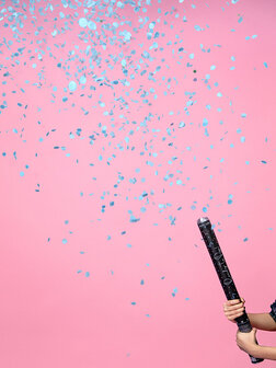 Canon &agrave; confettis BLEU
