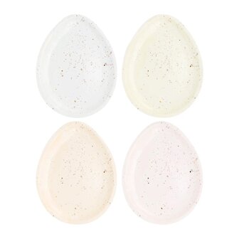 Assiettes oeufs de P&acirc;ques Pastel 