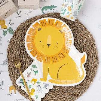 Assiettes Lion Safari 