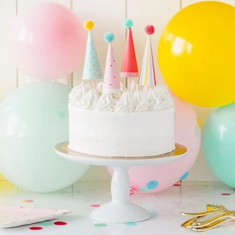 Cake Topper Set Chapeaux anniversaire 