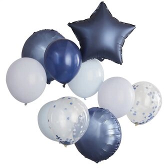 Ballons MixBlue Birthday