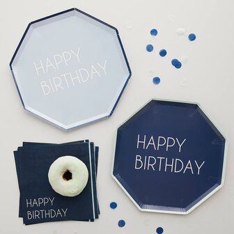 Assiettes Blue Birthday