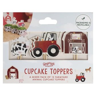 Cupcake Toppers A la ferme 