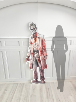 Affiche cartonn&eacute;e &#039;&#039;Zombie Rouge&#039;&#039; &agrave; louer