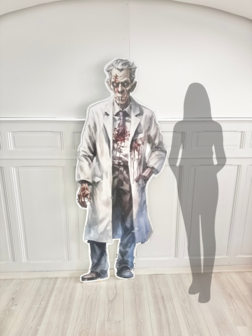 Affiche cartonn&eacute;e &#039;&#039;Zombie Blanc&#039;&#039; &agrave; louer