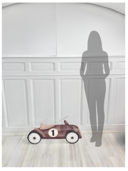 Affiche cartonn&eacute;e &#039;&#039;Voiture vintage brune &#039;&#039; &agrave; louer