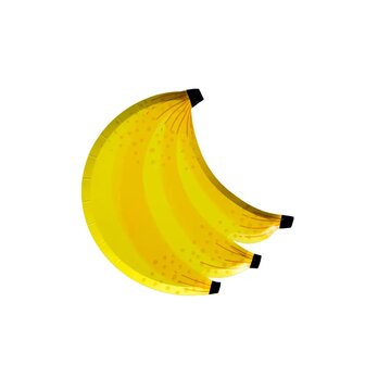 Grandes assiettes Banana 