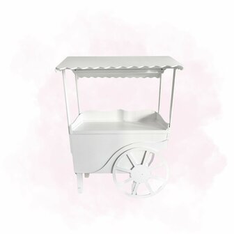Charriot Candy Bar (Blanc) &agrave; louer