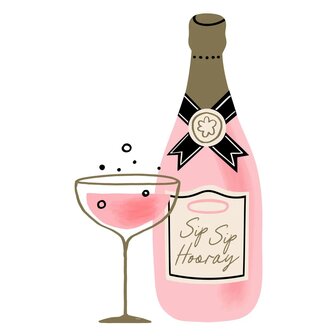 Serviettes Champagne Rose 