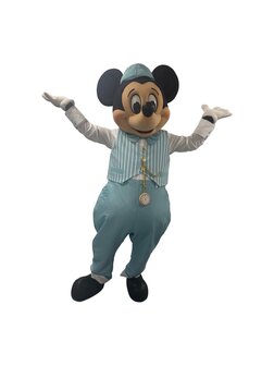 Mascotte Mickey Bleu Pastel 