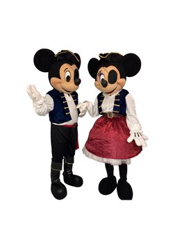 Mascotte Mickey ou Minnie Pirate